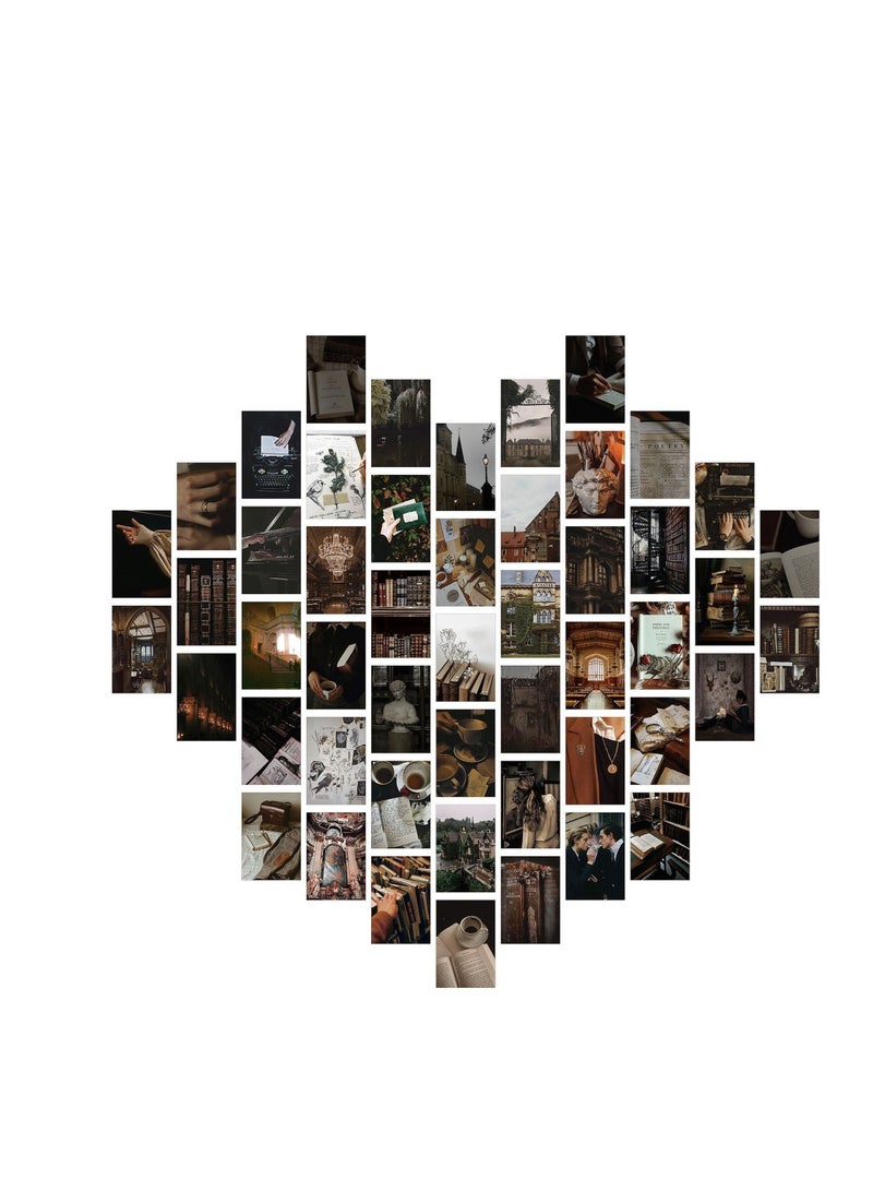 Y&D Minimalist Wall Art for Room Decor Aesthetic, 50Pcs Blush Collage Kit Aesthetic Pictures, Danish Pastel Decor, Preppy Bedroom Teen Girls Trendy Stuff