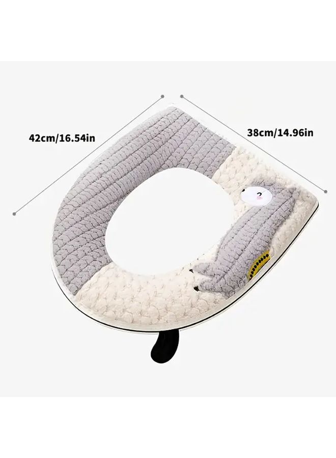 3pcs Plush Sheep Toilet Seat Cover Washable Fits Most Toilets Soft Cartoon Bathroom Decor - Image 3