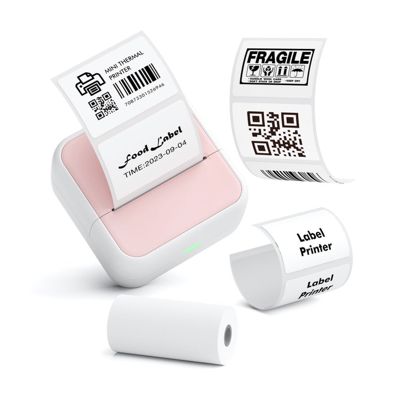Mini Pocket Printer Portable Thermal Instant Photo Printing Label Maker Machine BT Wireless Connect Compatible with Android / iOS APP Support Receipt Label Memo Sticker Notes Lists Scrapbook DIY - Image 1
