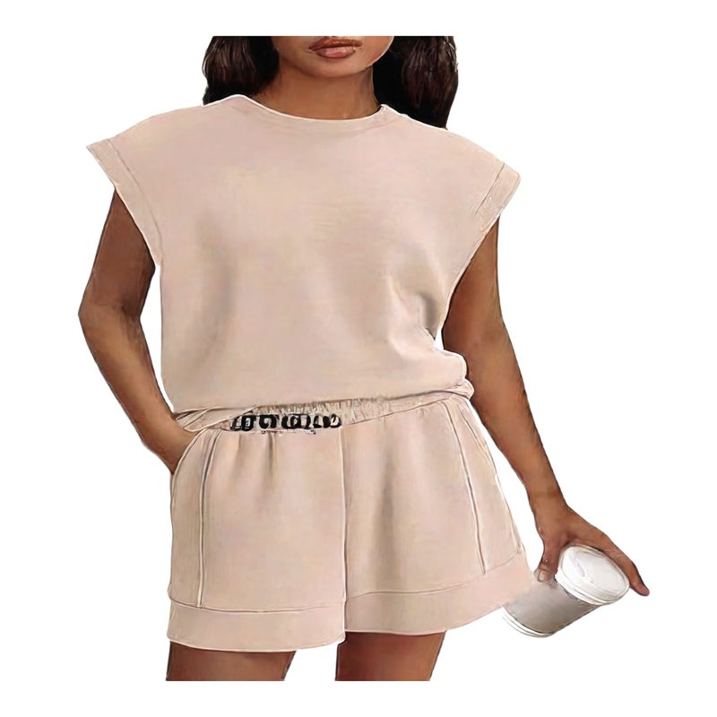 Women's Casual Vacation Two-Piece Sport Set Spring Summer Comfortable Matching Outfit - Image 1