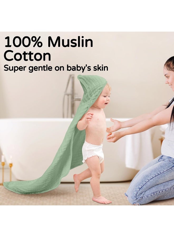 Yoofoss Hooded Baby Towels for Newborn 2 Pack - Image 2