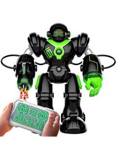 ألعاب روبوت Tr300 للأطفال - روبوت ذكي قابل للبرمجة وراقص وجهاز تحكم عن بعد مع 22 حركة، يدعم 78 تعبيرًا متغيرًا، هدية مثالية للأطفال، هدية عيد ميلاد للأولاد بعمر 3 4 5 6 7 8 سنوات