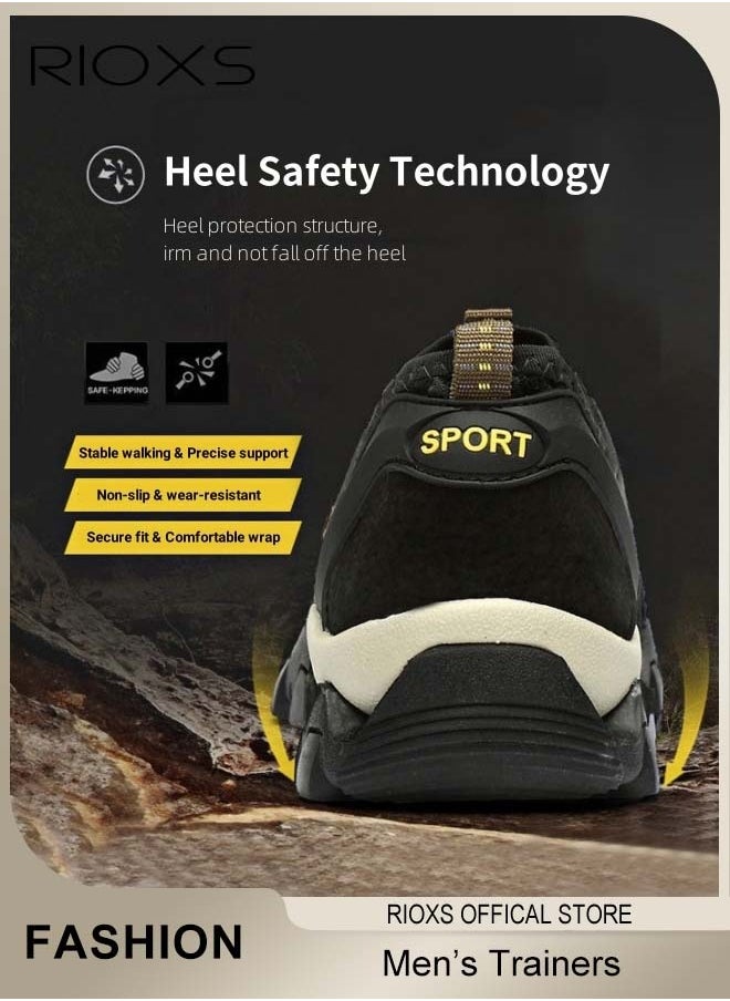 RIOXS Men's Athletic Casual Shoes, Lightweight Hiking Sport Shoe, Outdoor Running Shoes For Men, Mesh Breathable Fashion Sneakers, Comfy Trainers For Travel Walking Climbing Fishing Kayaking Shoes, Mens Athlesiure Trainers  - Image 4