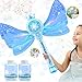 Britik Bubble Wands for Kids Girls LED Light Music Bubble Machine 3 AA Batteries 2 Bubble Solutions Outdoor Party Birthday Toys for Toddlers Gift for 3 4 5 6 7 8 Year Old Girls Blue - Image 3