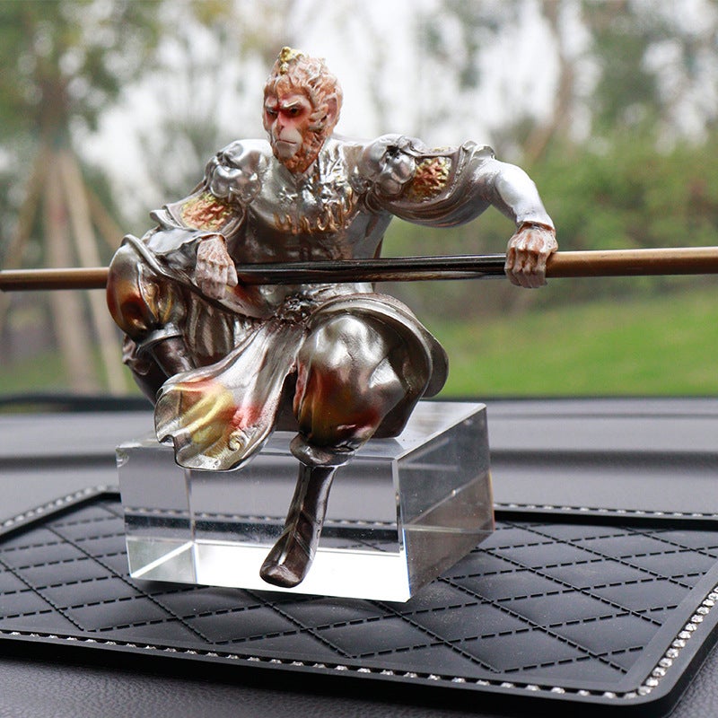 Generic Creative Sun Wukong Car Decor Figurine Great Sage Equaling Heaven (12cm high)