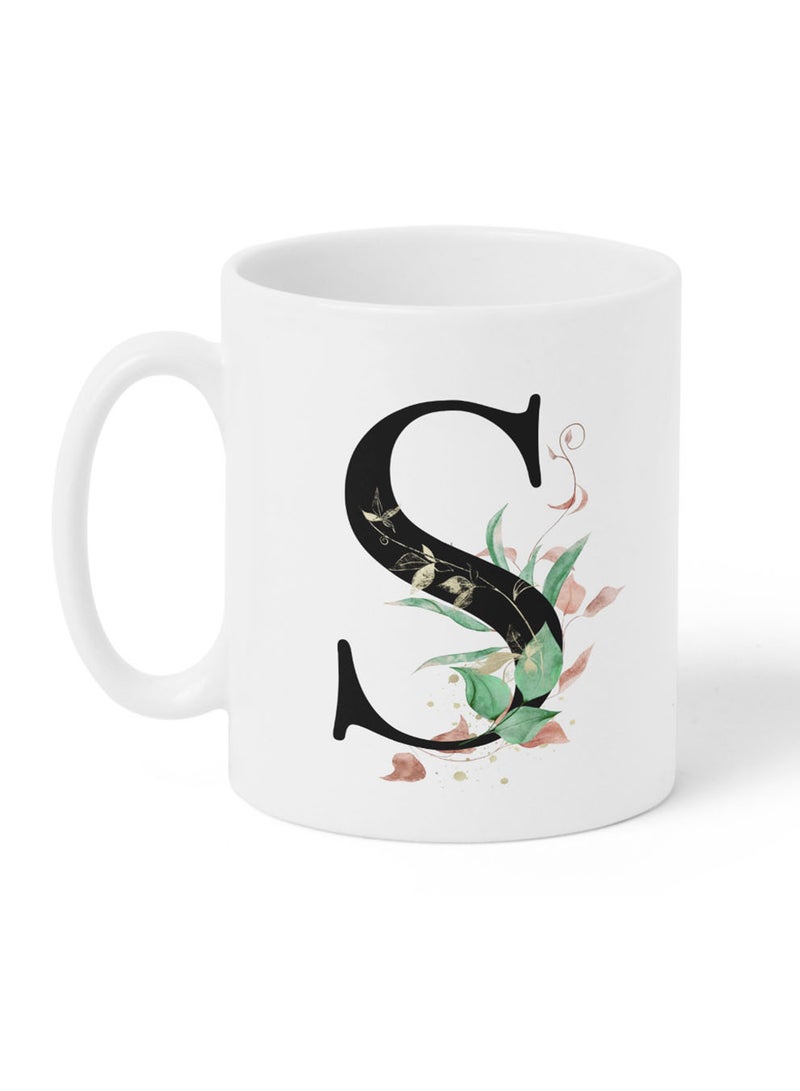 لوحة كوب سيراميك  أونصة بتصميم حرف  على الجانبين - Image 1