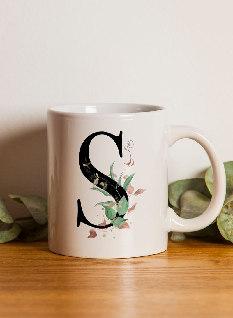 لوحة كوب سيراميك  أونصة بتصميم حرف  على الجانبين - Image 3