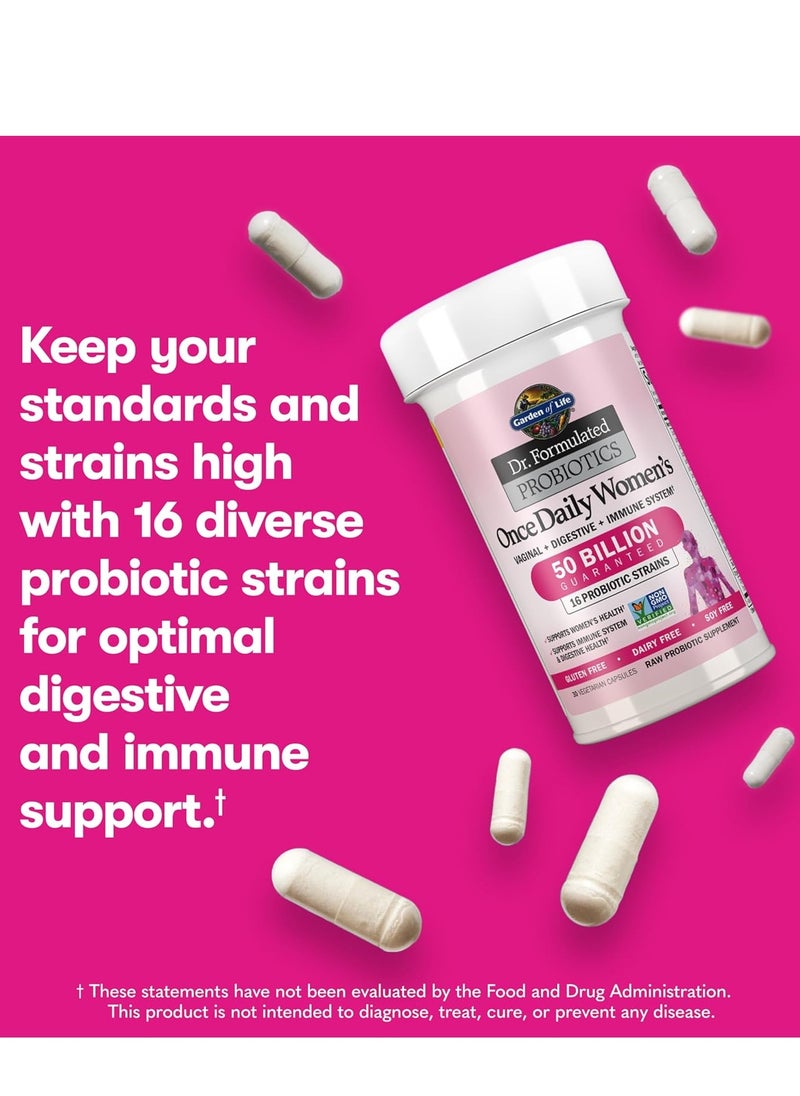 Garden of Life - Garden of Life Dr. Formulated Probiotics for Women, 30 Vegetarian Capsules - Image 1