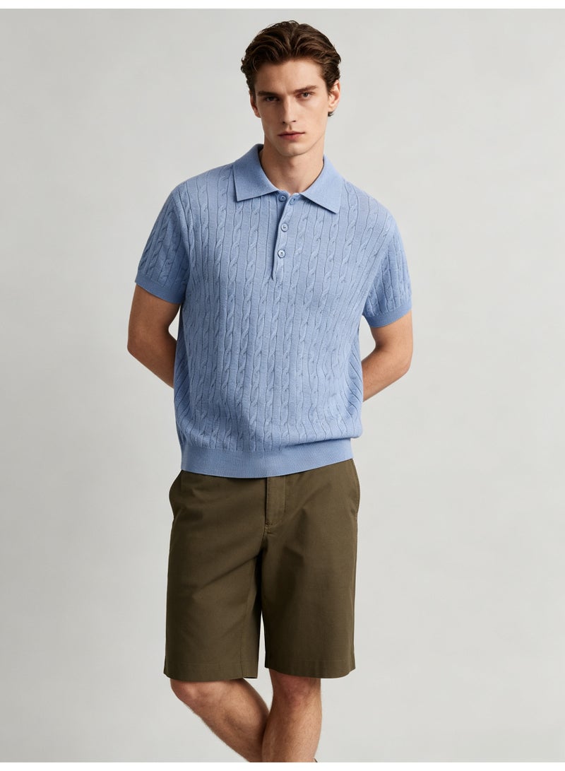 زارا ZARA men's breathable Polo shirt in summer - Image 2