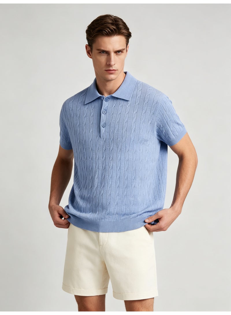 زارا ZARA men's breathable Polo shirt in summer - Image 4