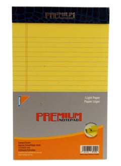 Mintra Notepad Premium Yellow 50 Sheets 12.7 x 20.3 Mintra, pack of 2  - Image 1