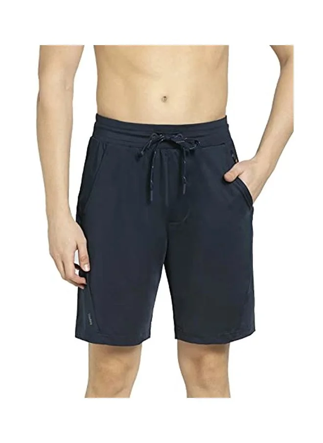 جوكي Jockey MV10 Men Microfiber Elastane Stretch Straight Fit Solid Shorts with Zipper Pockets and Stay Fresh Treatment