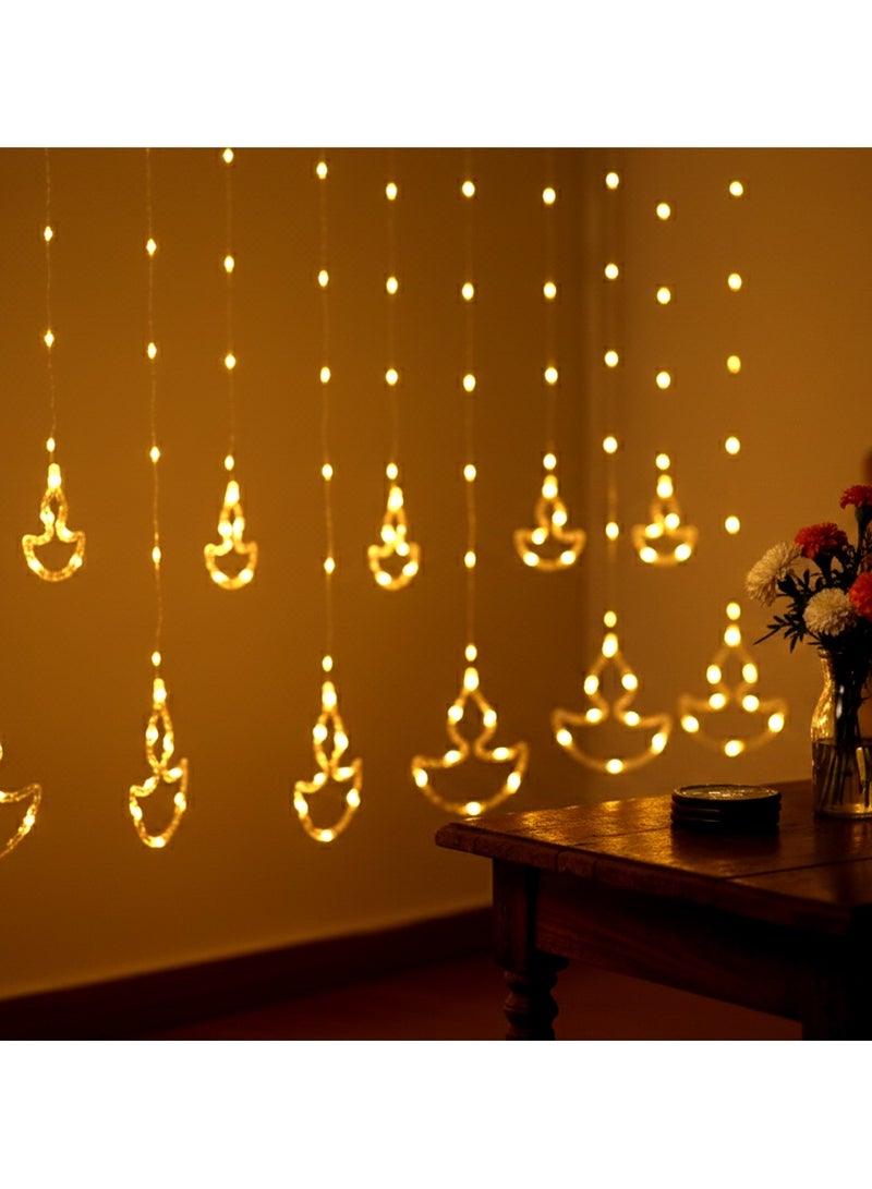 zayo Decorative  LED Diya Light Warm White 3 Meter - Image 3