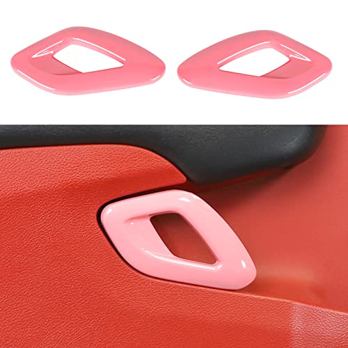 Voodonala for Challenger 20152023 Car Door Inner Door Handle Cover Trim Accessories for Dodge Challenger 20152023 Pink2pcsSet - Image 1