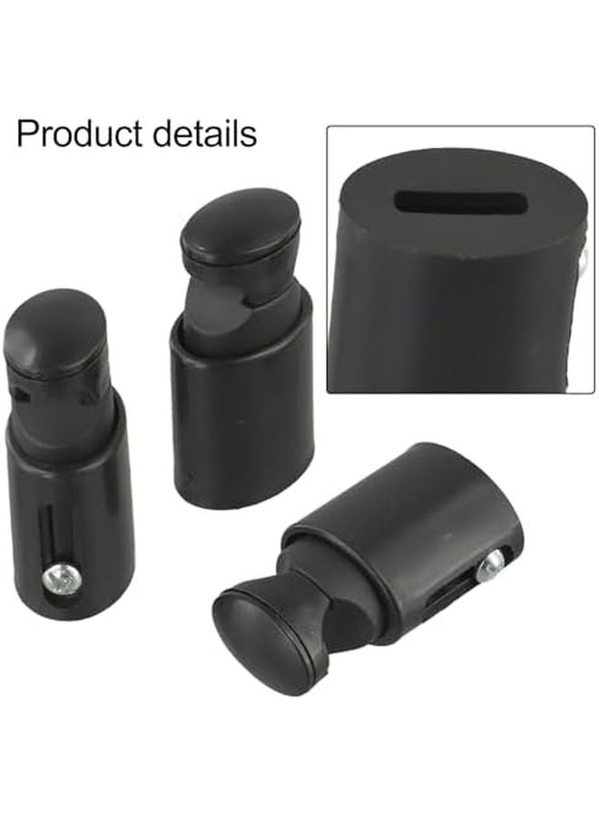 3 Pack Black Replacement Towel Rail Radiator Bracket Wall Mount Heating - Image 5