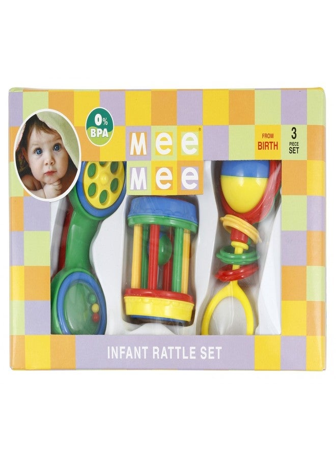 Mee Mee Infant Rattle Set 3 Pcs MM-301 - Pack of 1, F - Image 5