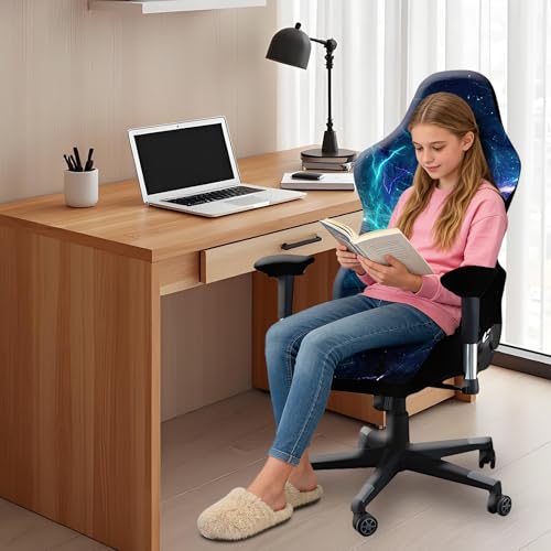 QYZDLM Gaming Chair Covers Slipcovers, 3D Printing Stretchable Elastic Computer Reclining Gaming Chair Seat Cover with Armrest Cover (No Chairs)(H) - Image 5