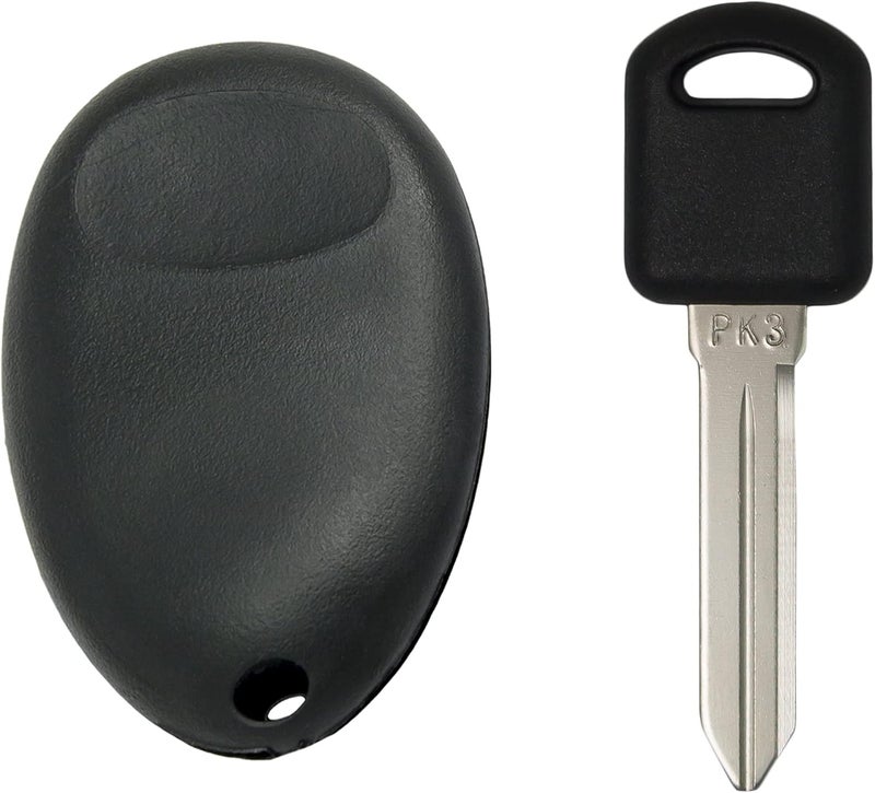 Keyless2Go Replacement Keyless Entry Car Key Fob with Uncut PK3 Transponder Ignition Key (2 Pack) - Image 3