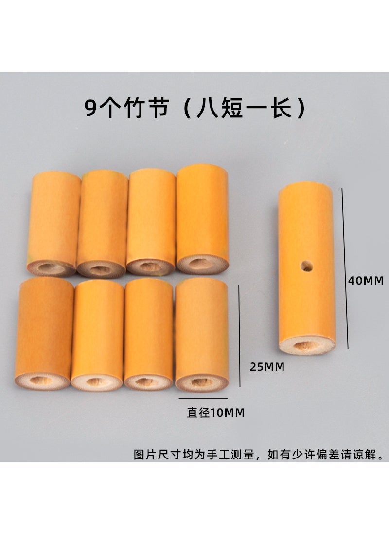 Bamboo Joint Battle Toy DIY Assembly Game Eight short bamboo + one long bamboo