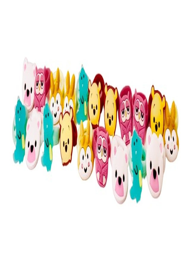 EPARTY 20 قطعة من ربطات الشعر للبنات، ربطات شعر مطاطية، أزهار قوس قزح، إكسسوارات شعر، ربطة شعر مطاطية ناعمة، حامل ذيل حصان صغير (كرتوني) - Image 4