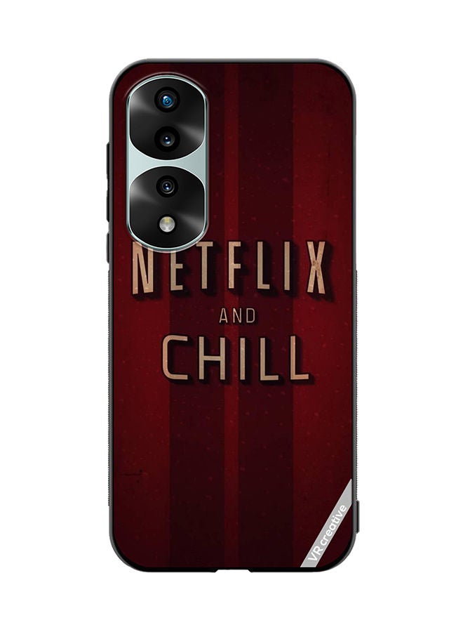 VR CREATIVE Protective Case Cover For Honor 70 Pro plus Netfliz Nd Chill Design Multicolour - Image 1