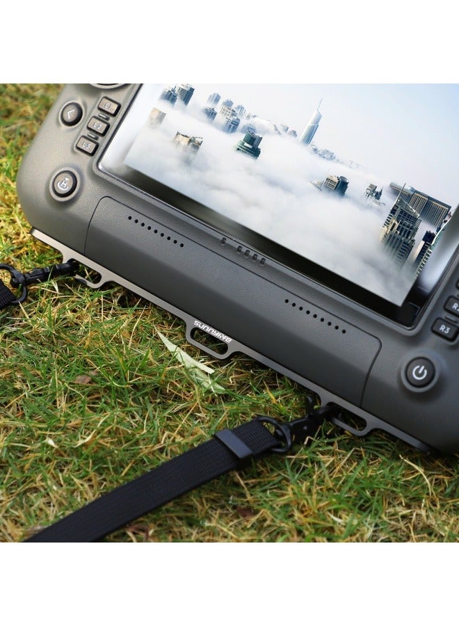 DJI RC Plus with screen remote control single and double multi-purpose hanging buckle + decompression lanyard shoulder strap sling - Image 3