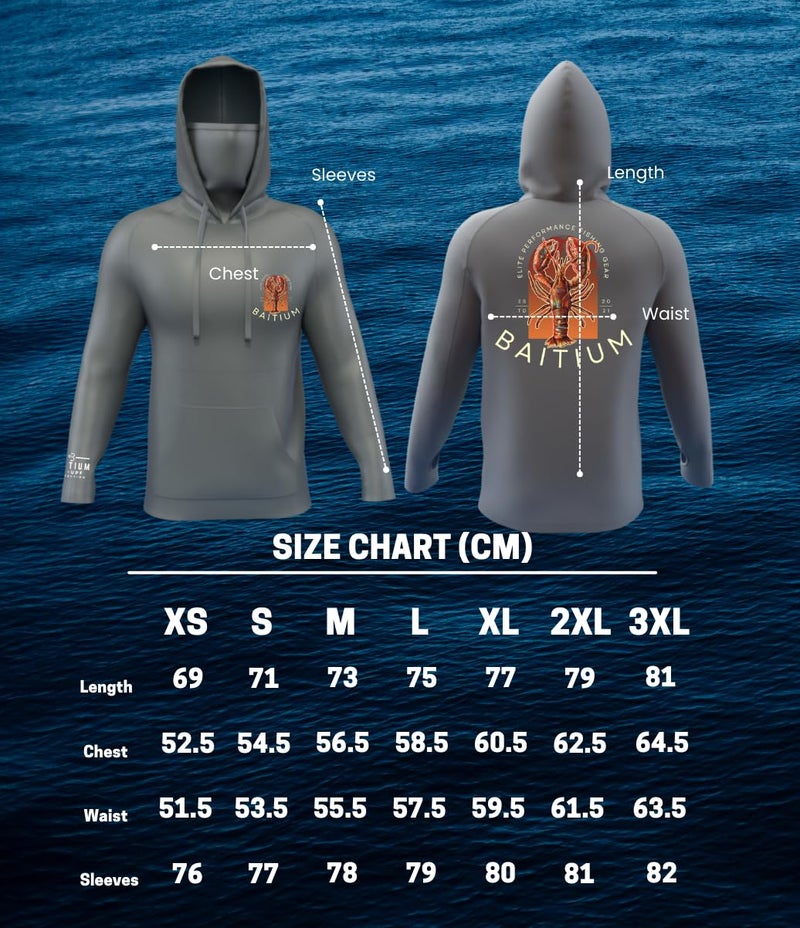 Baitium Fishing Shirts for Men, Fishing Shirt, Hooded Long Sleeve with Gaiter, Fishing Gear and Equipment, UPF50 Hoodies for Men, Sun Hoodie Mens, Fishing Clothes for Men (Large, Green) - Image 5