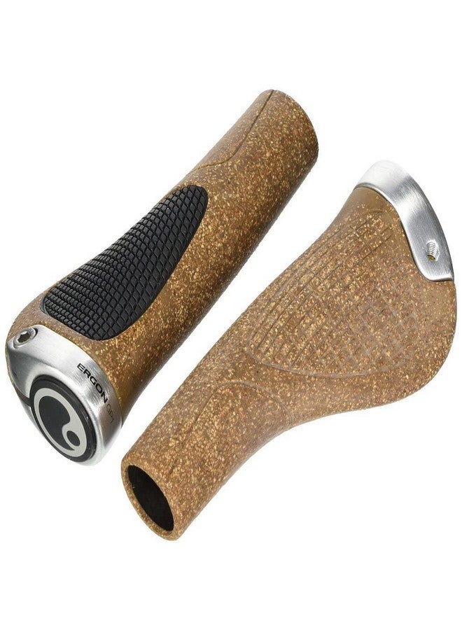 ERGON Biokork Gp1 Bike Handlebar Grips Ergonomic Comfort Regular Shifter Style/Small + - Image 1