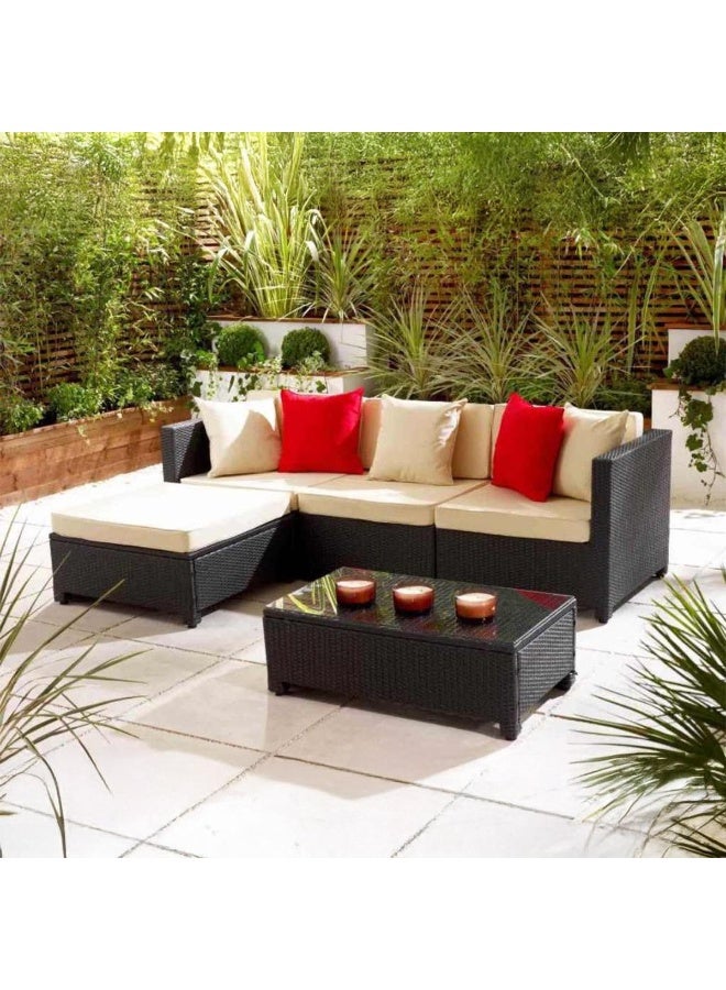 طقم خارجي من الروطان باللون البني الداكن، قماش مقاوم للماء، 3 قطع طقم خارجي من الروطان باللون البني الداكن، قماش مقاوم للماء، 3 قطع طقم خارجي من الروطان باللون البني الداكن، قماش مقاوم للماء، 3 قطع