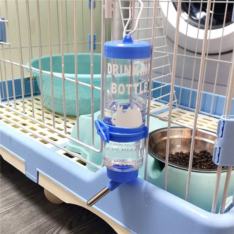 Depets 2PCS 8.45 oz No Drip Small Animal Water Bottle, Cage Water Bottles for Small Pet/Bunny/Ferret/Hamster/Guinea Pig/Rabbit - Image 5