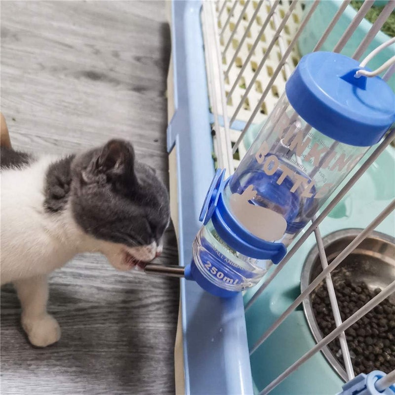 Depets 2PCS 8.45 oz No Drip Small Animal Water Bottle, Cage Water Bottles for Small Pet/Bunny/Ferret/Hamster/Guinea Pig/Rabbit - Image 4