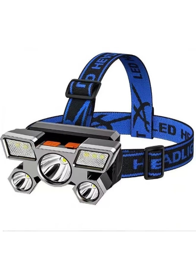 5-LED Rechargeable Waterproof Headlamp Torch for Outdoor Activities, XY501 - Image 2