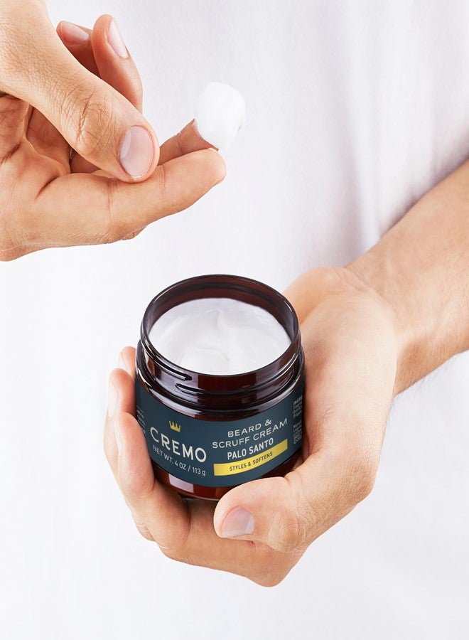 Cremo Palo Santo 2n1 Beard Wash & Softener + Palo Santo Beard & Scruff Cream Set for Short Beards - Image 5