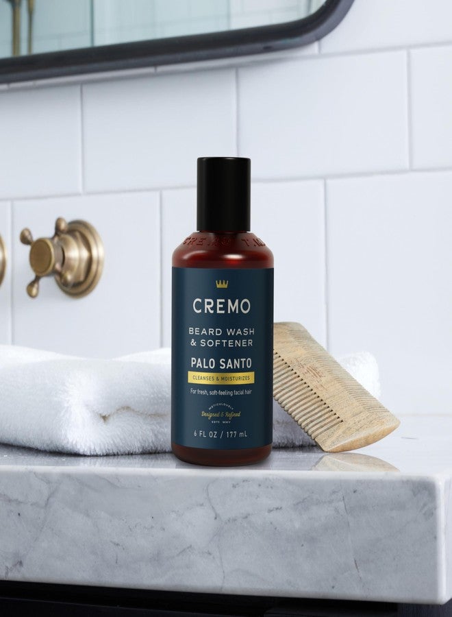Cremo Palo Santo 2n1 Beard Wash & Softener + Palo Santo Beard & Scruff Cream Set for Short Beards - Image 4