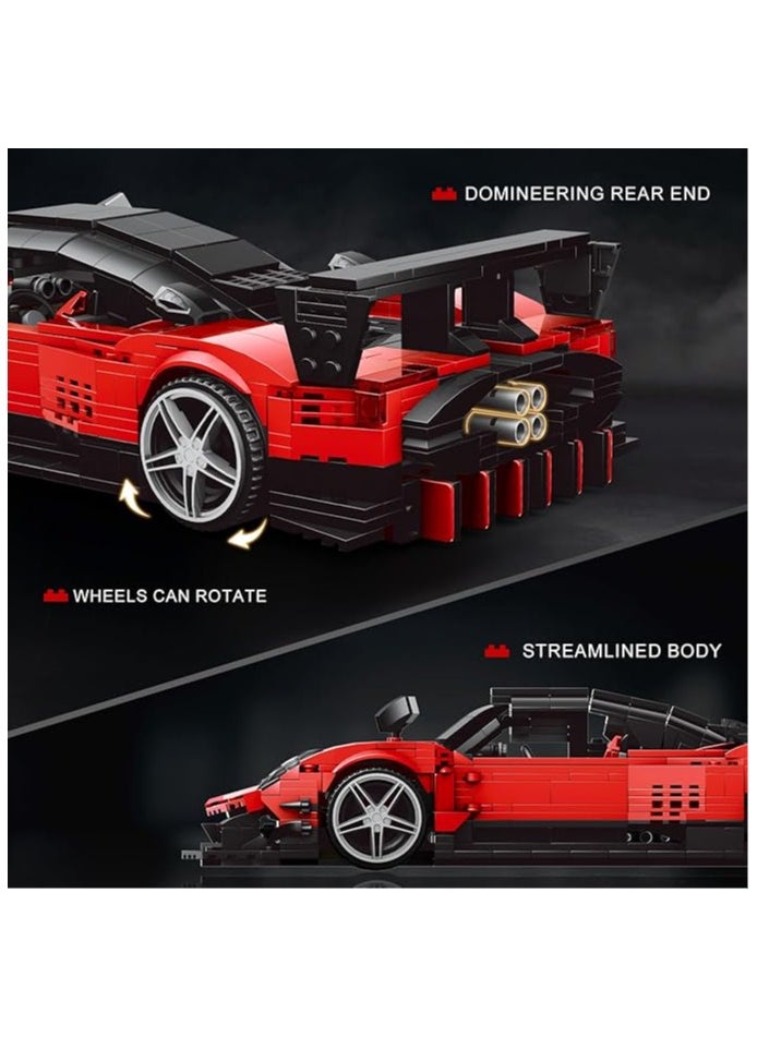 mould king - Model King 10041 Children's stacking building block toy car, racing building kit, adult collection building set model, 1278 pieces 8+ - Image 1