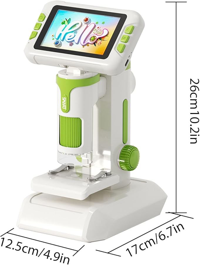 Kids Microscope Kit 4 Inch HD Screen Portable Handheld Science Educational Kit for Children Age 5 18 - Image 4