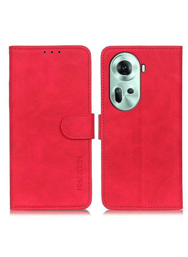 اس-توب جراب هاتف OPPO Reno11 5G Global KHAZNEH جراب هاتف جلدي قابل للطي بملمس كلاسيكي - Image 1