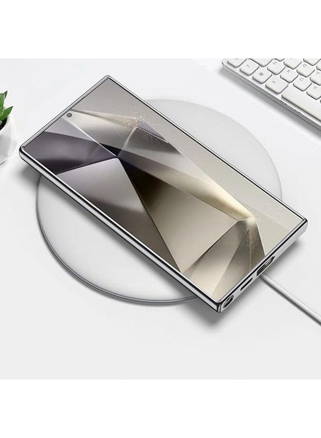 عام غطاء حماية من الجلد اللامع لجهاز سامسونج جالاكسي S23 ألترا، يوفر حماية ضد الصدمات، مصمم للأعمال، يشمل الغطاء الخلفي (بدون قلم). - Image 3