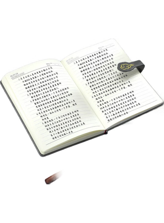 Jiaranheng مجموعة هدية دفتر جياران هينغو، دفتر فاخر عالي الجودة، هدية عمل مميزة للعملاء، هدية تخرج للرجال والنساء، هدية تقدير للمعلمين، أحمر صيني - Image 2
