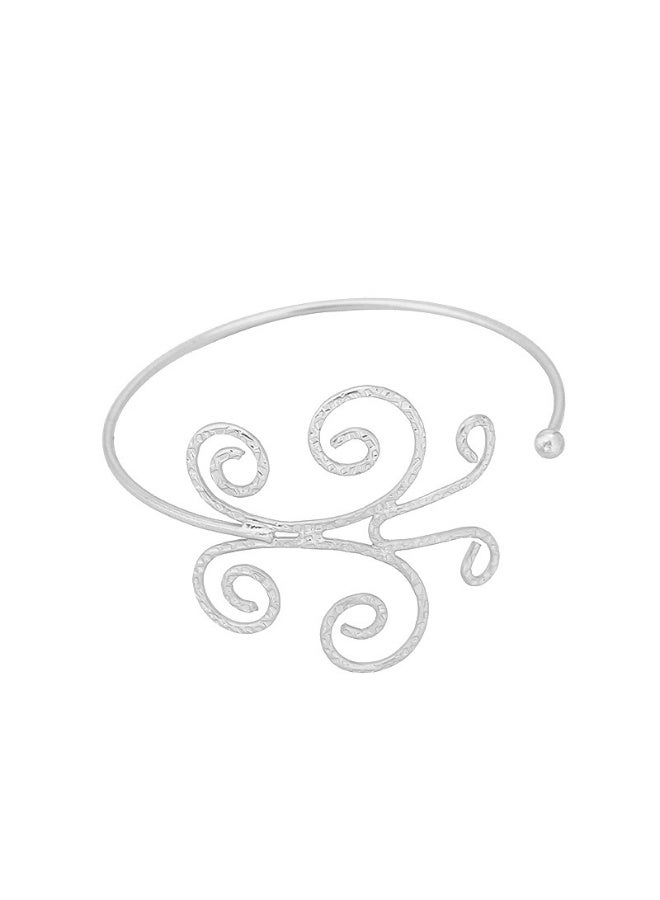 NIBEMINENT Fashion Floral Hollow Cuff Bracelet