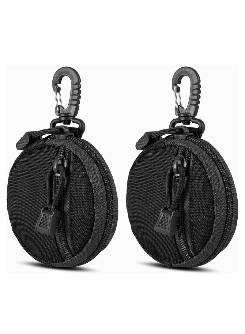 2 Pack Tactical Compact EDC Pouches Military Molle Utility Pouch Accessories Organizer Pouch Coin Purse Keychain Pocket Credit Card Holder Waist Pack - Image 1