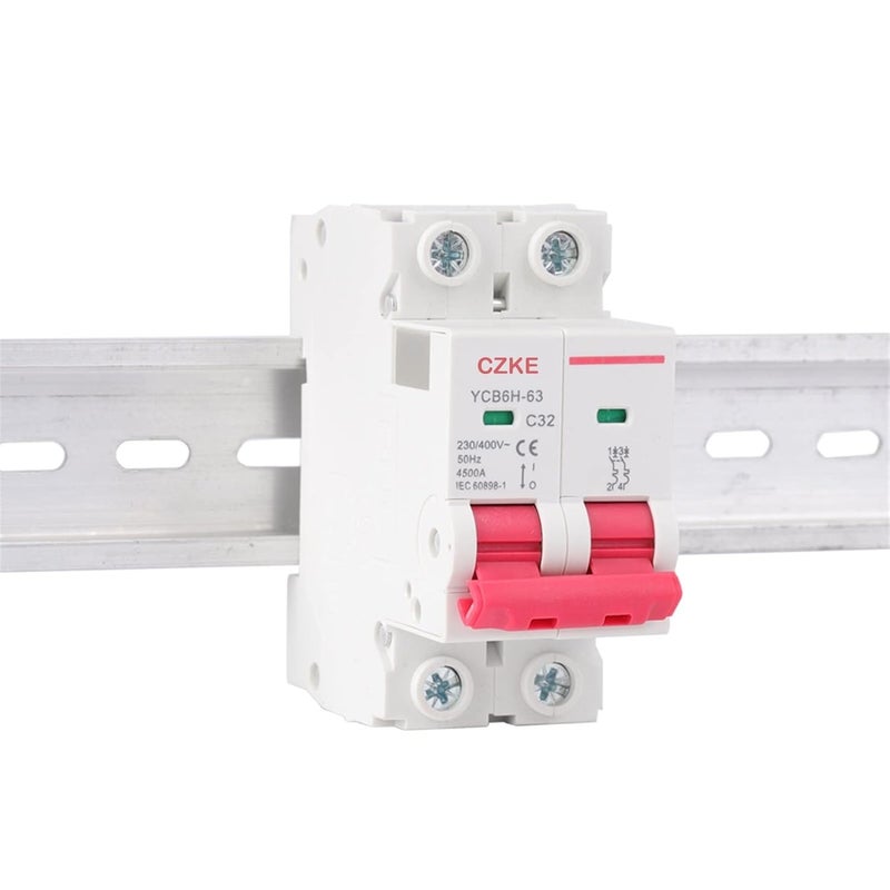 YCB6H 63 قاطع دائرة مصغر ثنائي القطب 16 أمبير لتركيب على سكة دين - Image 2