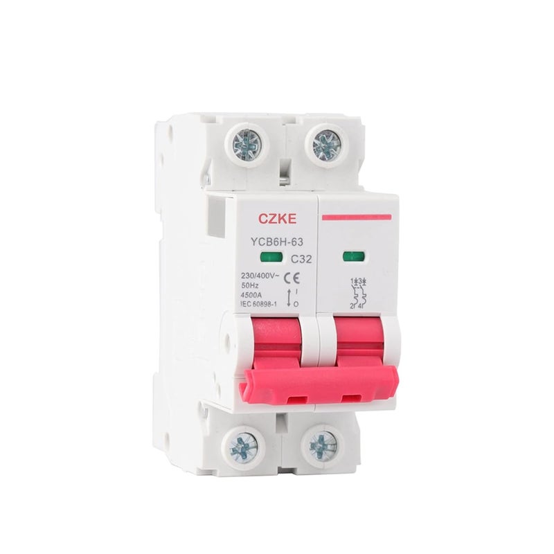 YCB6H 63 قاطع دائرة مصغر ثنائي القطب 16 أمبير لتركيب على سكة دين - Image 3