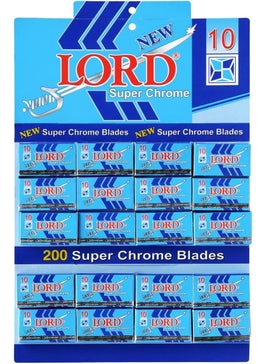 Lord 200 Lord Double Edge Safety Razor Blades Super Chrome 