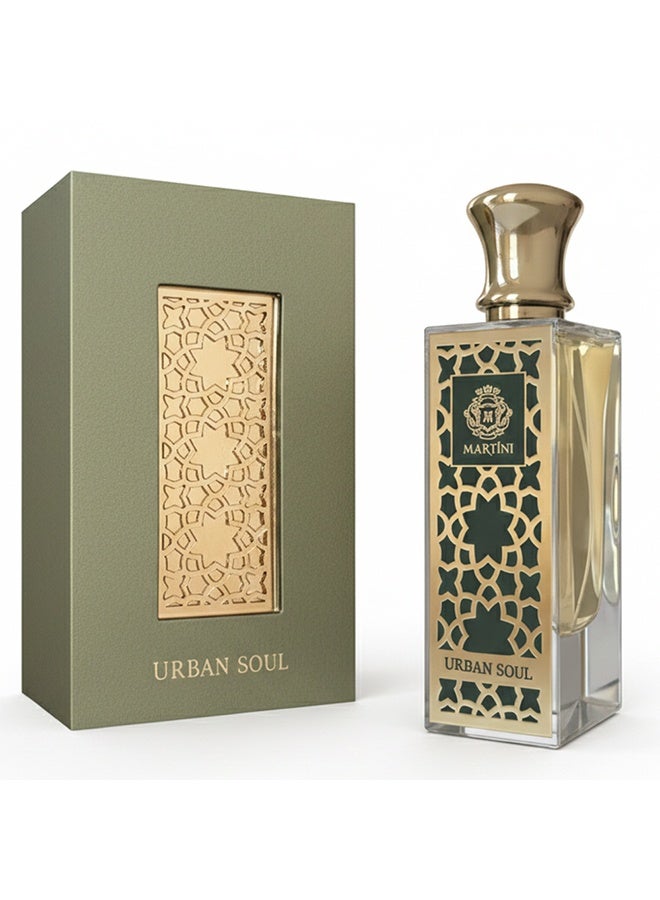 MARTINI Urban Soul Eau de Parfum Modern Woody Oriental Unisex Fragrance Long-Lasting Niche Perfume 75ml - Image 1