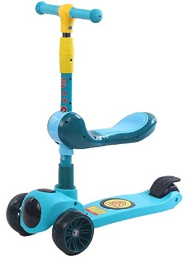 Flashing wheel PVC wheel kid scooter children kids kick scooter with seat  - Image 1