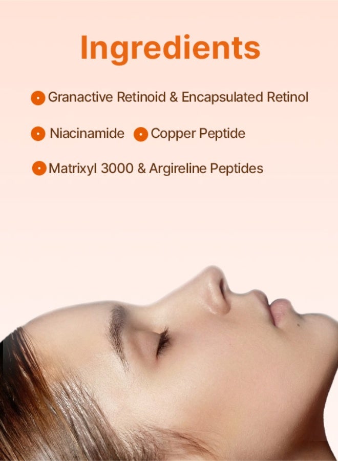 ESSENTIVE Dual Retinoid & Peptide Night Cream | Smart Retinoid-Peptide Complex with Matrixyl, Argireline, Copper & Niacinamide | Wrinkle Repair, Firming & Brightening Moisturiser - Image 4