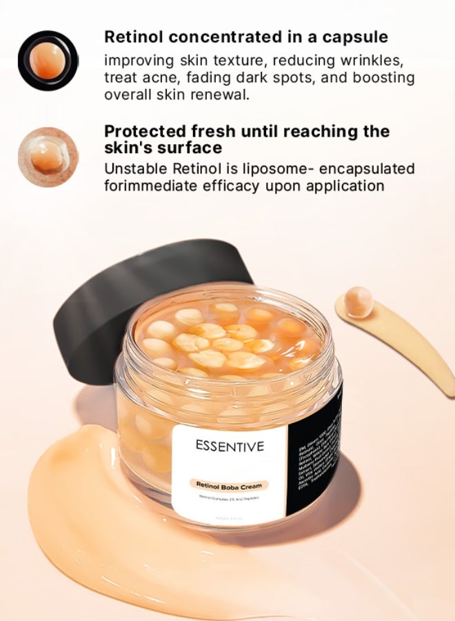 ESSENTIVE Dual Retinoid & Peptide Night Cream | Smart Retinoid-Peptide Complex with Matrixyl, Argireline, Copper & Niacinamide | Wrinkle Repair, Firming & Brightening Moisturiser - Image 5