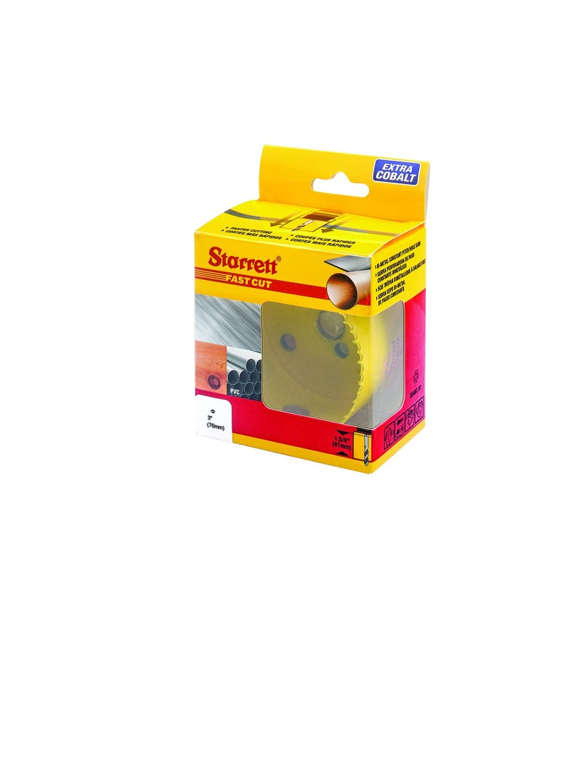 Starrett - HSS FASTCUT HOLESAW 3" (76MM) - Image 1