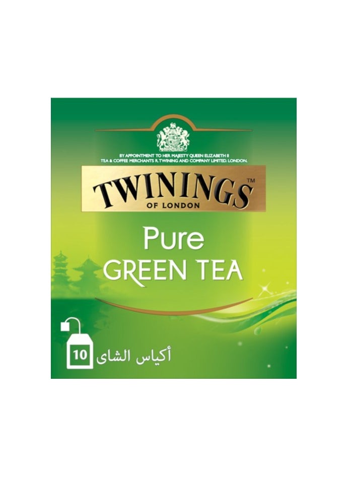Twinings Pure Green Tea 10 Teabags (20g)  - Image 2